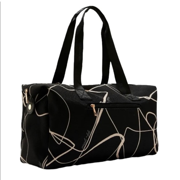 Mali + Lili 🆕 Weekender Bag in Black Abstract - Picture 5 of 5